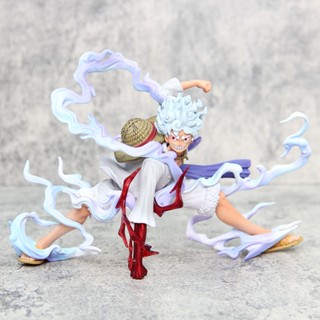 โมเดลฟิกเกอร์ PVC รูปปั้นอนิเมะวันพีช Nika Luffy Gear 5th Sun God ของเล่นสะสม สําหรับเด็ก