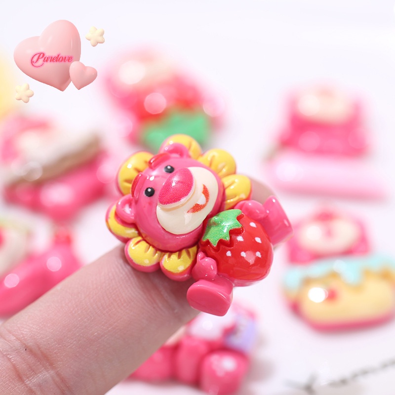 purelove-gt-ใหม่-กิ๊บติดผมเรซิ่น-ลายการ์ตูนดิสนีย์-หมี-สตรอเบอร์รี่น่ารัก-diy-สําหรับตกแต่งสมุดภาพ-เครื่องประดับ-10-ชิ้น