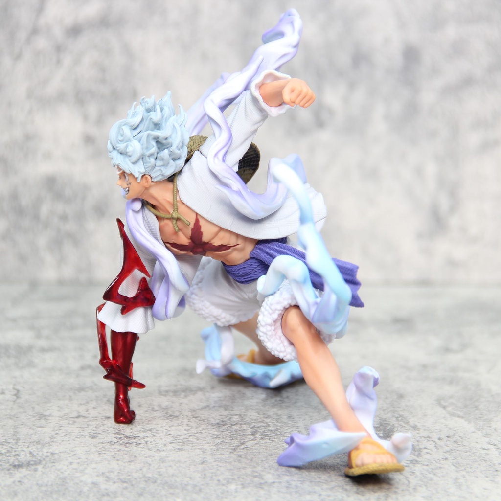 โมเดลฟิกเกอร์-pvc-รูปปั้นอนิเมะ-one-piece-luffy-nika-sun-god-ขนาด-19-ซม-ของเล่นสําหรับเด็ก