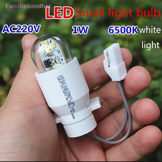 Familiesandhot&gt; มินิ AC220V 1W 6500K แสงสีขาว LED หลอดไฟขนาดเล็ก เหมาะสําหรับใช้ทุกสถานที่ เอฟเฟกต์แสงจ้าได้ดี