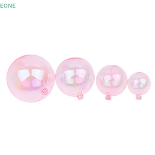 Eone ลูกบอลพลาสติกใส สีชมพู สําหรับตกแต่งเค้ก 3 4 5 6 ซม. 10 ชิ้น