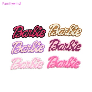 Familywind&gt; กิ๊บติดผมเรซิ่น ลายการ์ตูนอนิเมะ Kawaii Barbie DIY สําหรับตกแต่งผม 5 ชิ้น