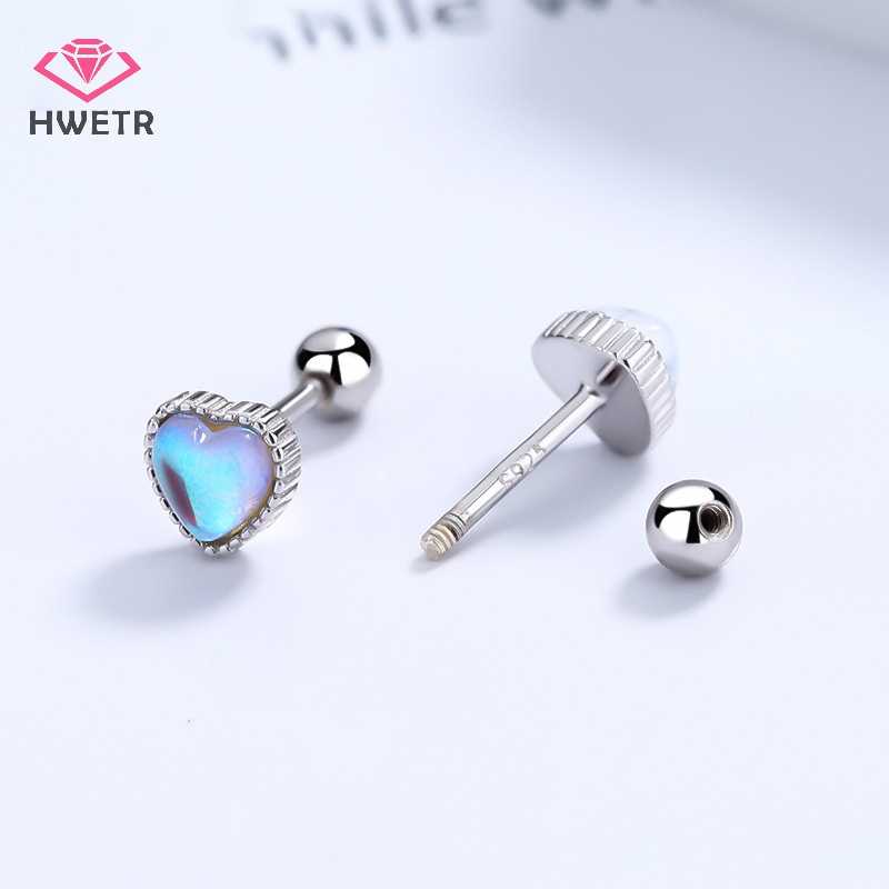 hwetr-ใหม่-ต่างหูสตั๊ด-เงินสเตอร์ลิง-925-จี้รูปหัวใจ-หลากสี-เครื่องประดับแฟชั่นสตรี-1-คู่