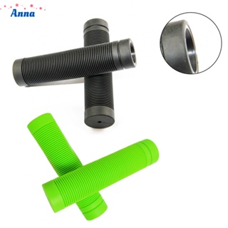 【Anna】Bicycle Handlebar 2pcs Anti Slip Rubber Grip Black Green For 22mm Handlebars