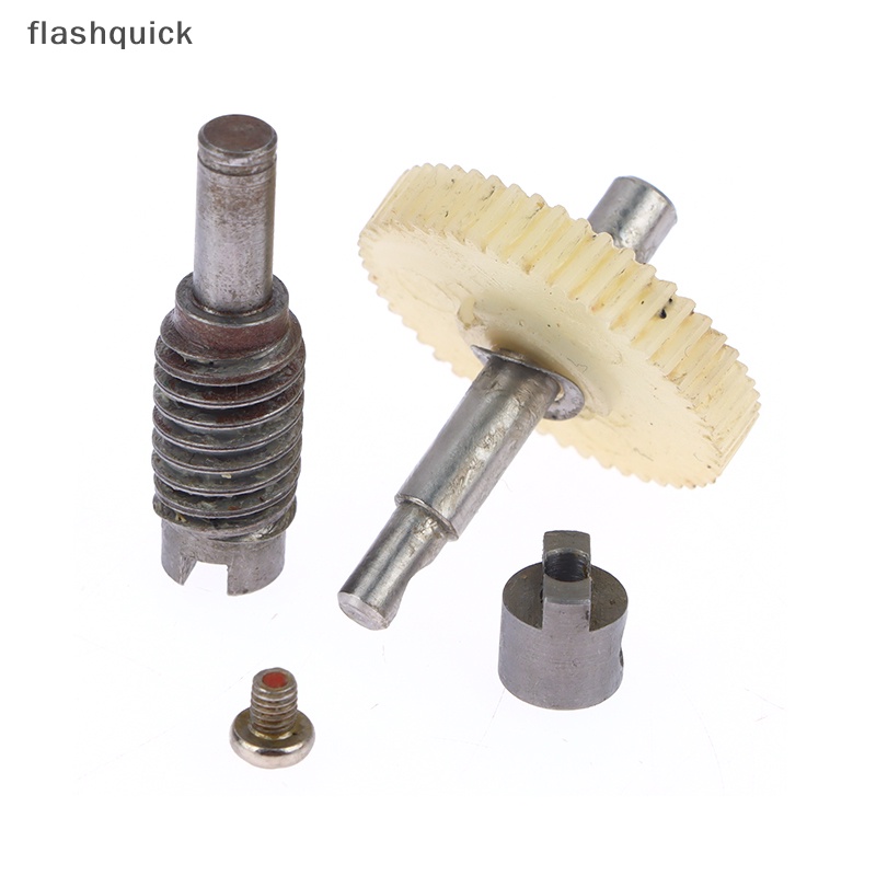 flashquick-ชุดเกียร์หนอน-พลาสติก-ล้อโลหะ-ลดความเร็ว-สําหรับอุปกรณ์-diy-1-ชุด