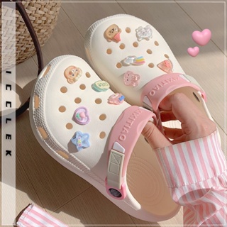 ICCLEK  องเท้าแตะหญิง รองเท้าแตะ ลำลองสำหรับผู้หญิง พื้นรองเท้าหนามาก  Comfortable Korean Style fashion Trendy B90H1JV 36Z230909