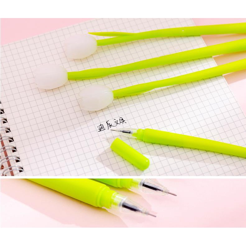 ปากกาเจลซิลิโคน-รูปดอกทิวลิป-เปลี่ยนสีได้-แบบสร้างสรรค์-สําหรับนักเรียน-สอบลายเซ็น