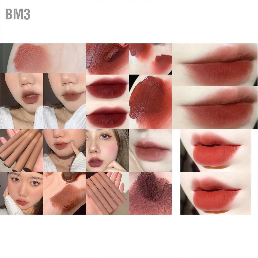 bm3-ลิปกลอส-matte-charming-color-easy-removal-liquid-ลิปสติก-lip-makeup-เครื่องสำอางค์สำหรับผู้หญิง