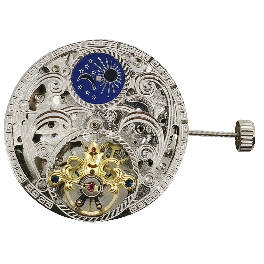 ของแท้-tourbillon-นาฬิกากลไก-3-เข็ม-รูปโครงกระดูกดวงจันทร์
