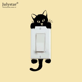 JULYSTAR ลูกแมวตลกเด็กห้องนอนฝาครอบสวิตช์