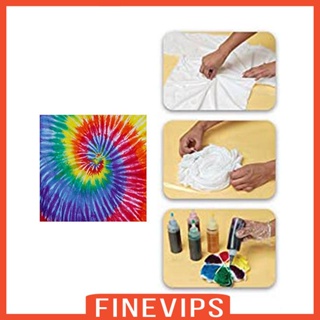 [Finevips] ผงมัดย้อม 24 สี DIY 10 กรัมต่อแพ็ค สําหรับเด็ก ผู้ใหญ่ เสื้อผ้า โซฟา