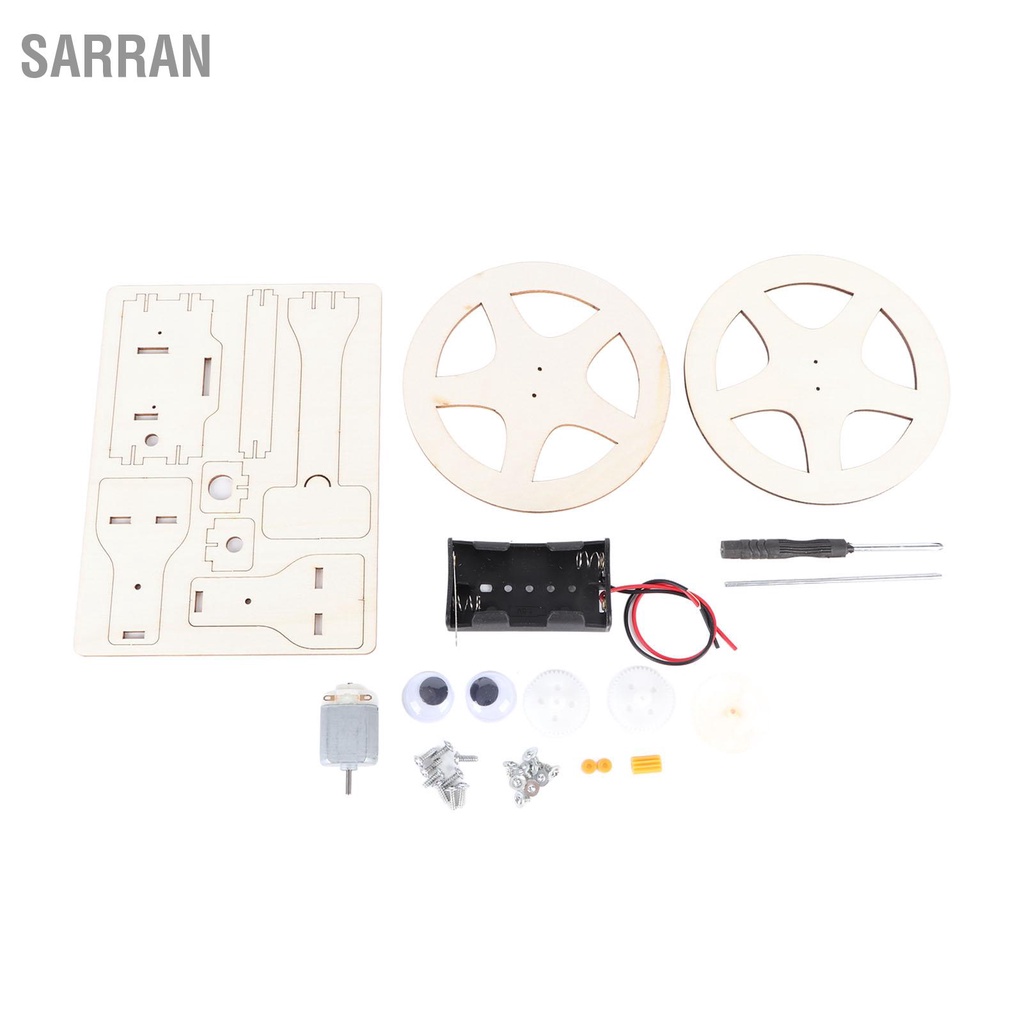 sarran-มอเตอร์หุ่นยนต์ของเล่นไฟฟ้าวิทยาศาสตร์-diy-balance-รถไม้หุ่นยนต์วิศวกรรมของเล่นสำหรับเด็ก