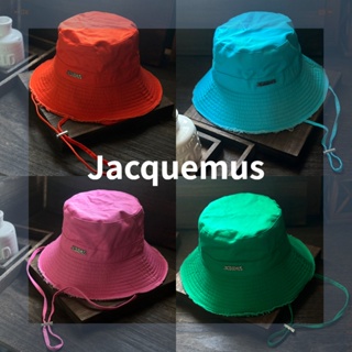 Jacquemus หมวกบักเก็ต กันแดด กันลม พิมพ์ลายตัวอักษร โลหะ เข้ากับทุกการแต่งกาย สําหรับผู้หญิง