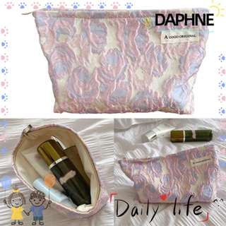 Daphne กระเป๋าเครื่องสําอาง ขนาดใหญ่ จุของได้เยอะ แบบพกพา สะดวก สําหรับเดินทาง