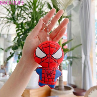 Back2life พวงกุญแจ ตุ๊กตาฟิกเกอร์ Spiderman ตุ๊กตายัดไส้ ของเล่น ตุ๊กตา พวงกุญแจรถ เครื่องประดับ พวงกุญแจตุ๊กตาสไปเดอร์แมน DIY เครื่องประดับตกแต่ง พวงกุญแจ Hulk Iron Man ตุ๊กตา