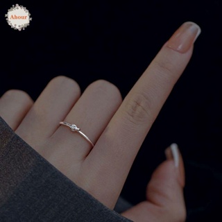 Ahour แหวนเปิด ปรับได้ บาง วินเทจ ปาร์ตี้ เครื่องประดับ ของขวัญ แหวนหาง เด็กผู้หญิง แหวนผูกปม