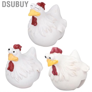 Dsubuy Big Eye Chicken Ornaments Funny Statues For Garden Stairs Farm Patio