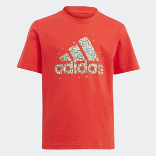 adidas ไลฟ์สไตล์ เสื้อยืดพิมพ์ลาย adidas x Classic LEGO® สำหรับเด็ก เด็ก สีแดง IL5088