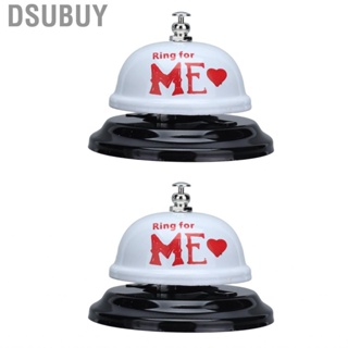 Dsubuy 2Pcs Meal Bells Stainless Steel Hand Pressed Bell Counter