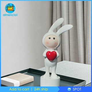 [Almencla1] รูปปั้นกระต่ายอีสเตอร์ สําหรับตั้งโต๊ะ คาเฟ่ ของขวัญ
