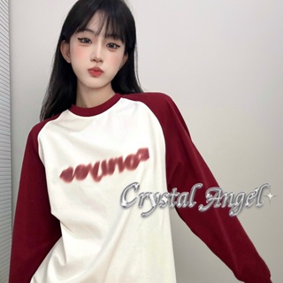 Crystal  เสื้อผ้าผู้ญิง แขนยาว เสื้อฮู้ด คลุมหญิง สไตล์เกาหลี แฟชั่น  fashion Unique Trendy ทันสมัย A28J19Q 36Z230909