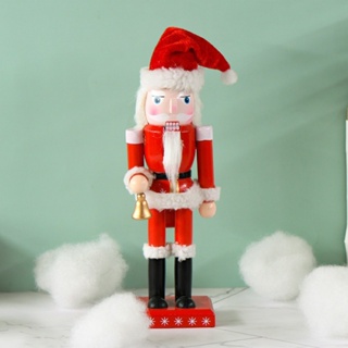 ตุ๊กตาหุ่นไม้ รูปคนแครกเกอร์ ขนมปังขิง แฮนด์เมด ขนาด 25 ซม. สําหรับตกแต่งบ้าน คริสต์มาส
