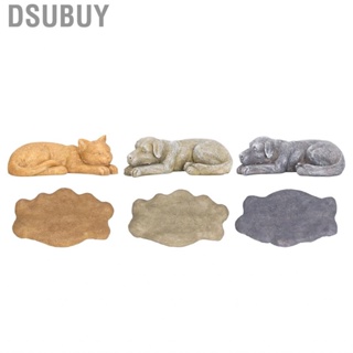 Dsubuy Stone Pet Memorial Tombstone  Dog Commemorative Resin Gravestones