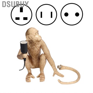 Dsubuy Modern Monkey Holding Light Bulb Wall Fitting Vintage Filament  WT