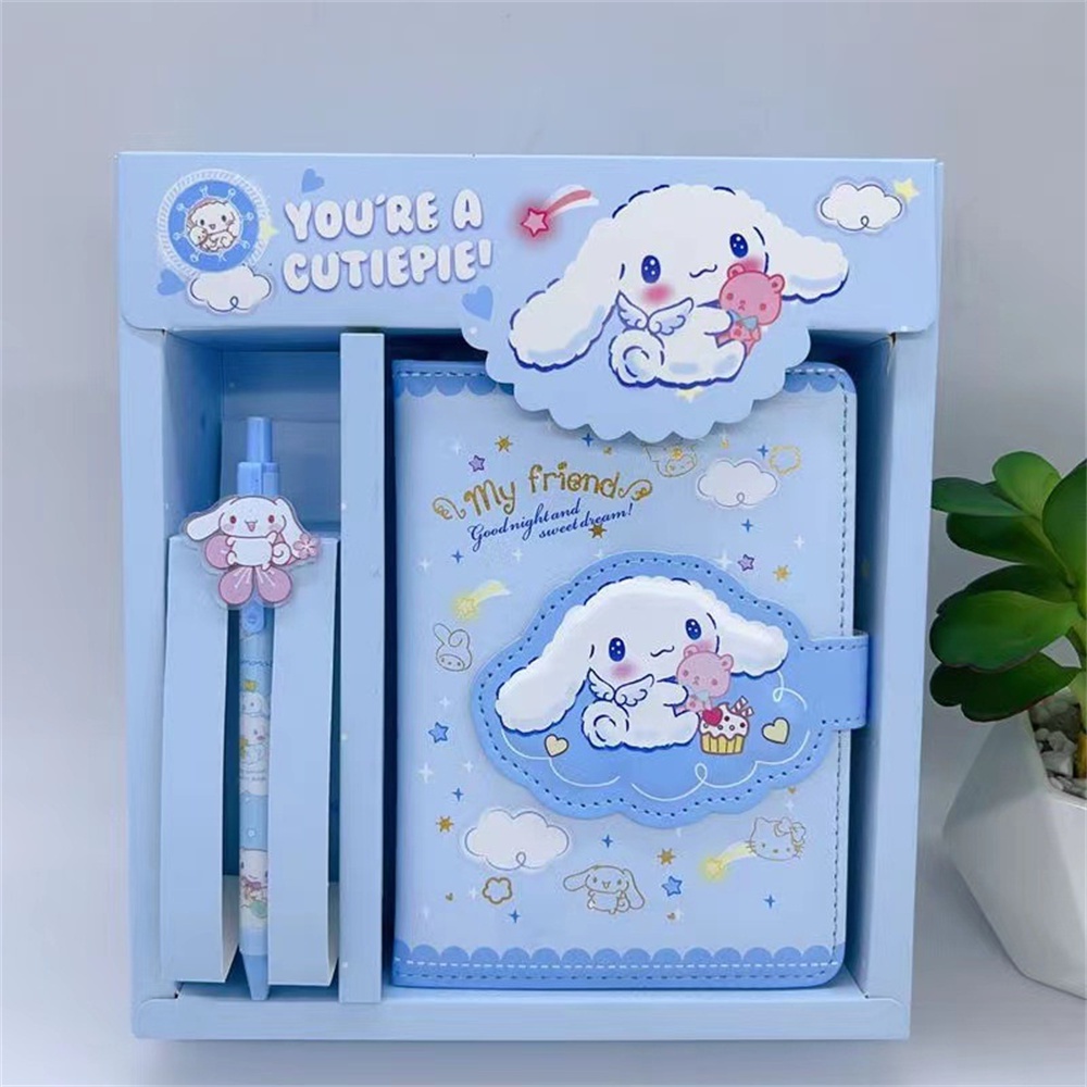 Anrio Notebook Set เครื่องเขียนการ์ตูนน่ารัก Kuromi Hello Kitty Melody ...