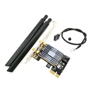 Ch*【พร้อมส่ง】n1202 AR5B22 2 4Ghz 5Ghz Dual-Band 300M+300M ไร้สาย PCI-E Wi-Fi BT4 0 Wlan