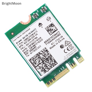 Brightmoon อะแดปเตอร์การ์ดไร้สาย WiFi 6E Intel AX210 บลูทูธ 5.2 M.2 AX210NGW 2.4Ghz 5Ghz 6Ghz 5374Mbps 802.11ax AX200 สําหรับแล็ปท็อป PC