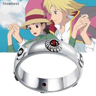 Fbth แหวนโลหะ รูปการ์ตูนอนิเมะ Howls Moving Castle พร็อพคอสเพลย์ สําหรับทุกเพศ QDD