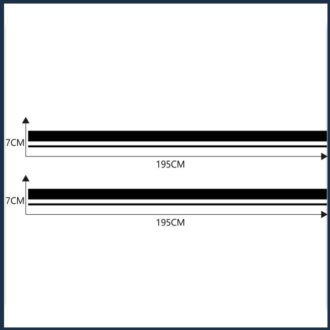 bin-d-1317-สติกเกอร์ลายทาง-สําหรับติดตกแต่งประตูรถยนต์-2-ชิ้น