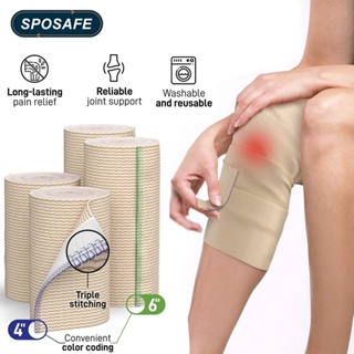 Sposafe เทปพันข้อเท้า ข้อมือ แขน ขา แพลง แข็งแรง ยืดหยุ่น สําหรับเล่นกีฬา การแพทย์ การบาดเจ็บ 1 ม้วน