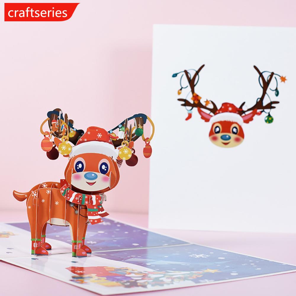 craftseries-การ์ดอวยพร-ลายการ์ตูน-happy-new-year-merry-christmas-ขนาดเล็ก-ของขวัญวันขอบคุณพระเจ้า-ซองจดหมาย-ปาร์ตี้คริสต์มาส-s4y9