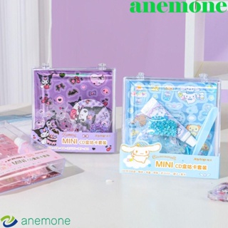 Anemone ชุดสติกเกอร์ Guka Melody Kuromi Gu Card แฮนด์เมด ของเล่นสําหรับเด็กนักเรียน