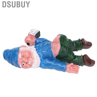 Dsubuy Funny Drunk Gnomes Fairy Miniature Garden Outdoor Decoration FO