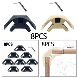 [Dolity2] ตัวเชื่อมต่อแผงไม้ สําหรับงานไม้ บ้าน สํานักงาน 8 ชิ้น