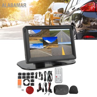 ALABAMAR 5 ทิศทางเครื่องบันทึกการขับขี่แบบพาโนรามากล้อง AHD รถ DVR ที่จอดรถการตรวจสอบสากลสำหรับรถยนต์ระบบมุมมองรอบทิศทาง