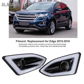 ALABAMAR 2 ชิ้นไฟ LED หมอก DRL ไฟวิ่งกลางวัน 5000K-8000K IP67 กันน้ำสำหรับ Edge 2015-2016