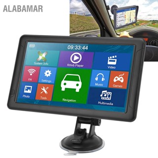 ALABAMAR 9in รถนำทาง GPS POI ขนาดใหญ่ Voice Guidance หน้าจอสัมผัส 800 × 400 แบบพกพาสำหรับรถบรรทุก