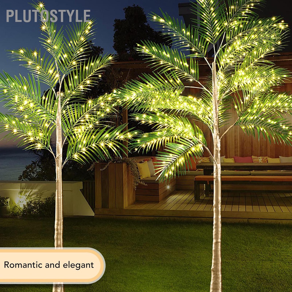 plutostyle-ต้นปาล์มประดับไฟประดิษฐ์พร้อมลูกปัดไฟ-led-165-ดวง-5ft-ต้นปาล์มปลอมเรืองแสงสำหรับลานปาร์ตี้เขตร้อนสนามหลังบ้านบาร์ริมสระน้ำสวน