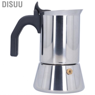 Disuu Coffee Maker Pot Compact Thicken Stainless Steel Moka For Cafe Home