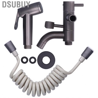 Dsubuy Water Faucet Grey Tap Good Sealing with Bidet Sprayer for Bathroom Home Balcony