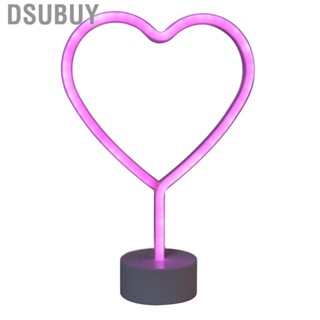 Dsubuy Neon Light    Powered Heart Shaped Sign with Base Decorative Aesthetic Lamp for Home Bedroom Wedding Birthday Party