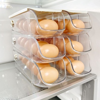 กล่องเก็บไข่ สําหรับตู้เย็น ห้องครัว