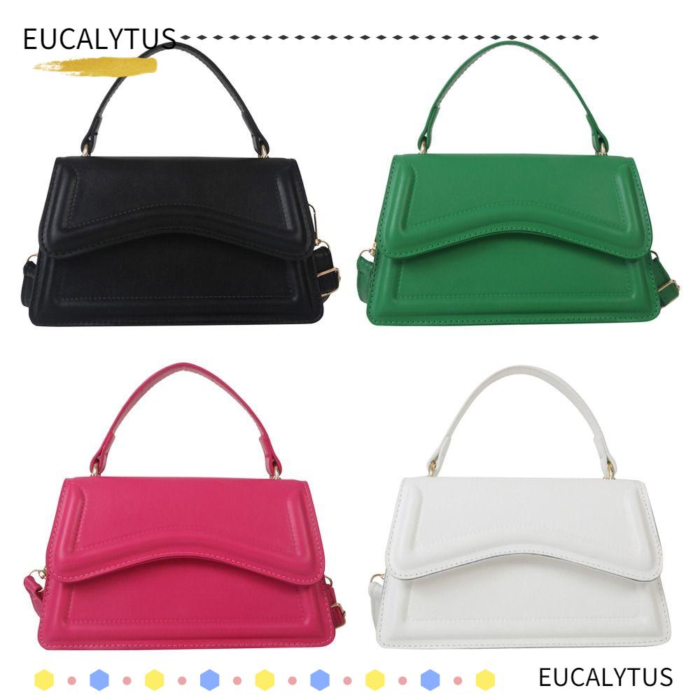 eutus-กระเป๋าสะพายไหล่-กระเป๋าถือ-หนัง-pu-สีพื้น-แฟชั่นสําหรับสตรี