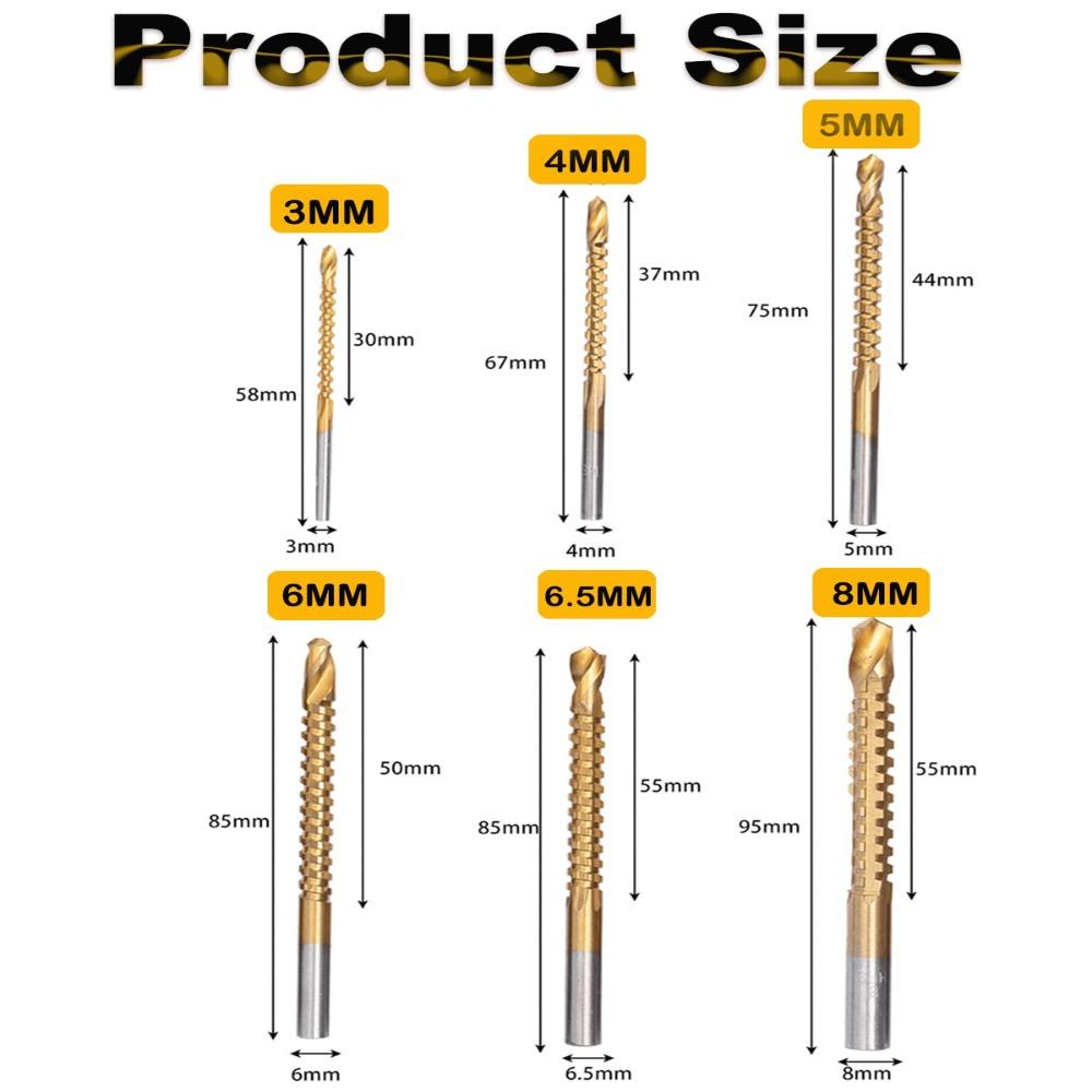 banana1-ชุดดอกสว่านเกลียว-hss-3-8-มม-ร่อง-6-ชิ้น-สําหรับเจาะไม้-พลาสติก-ไทเทเนียม