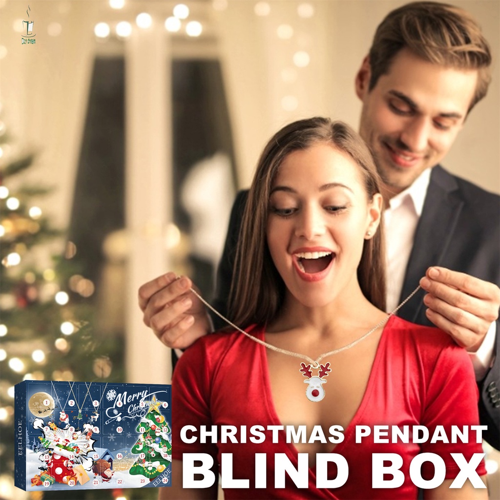 กล่องของขวัญเซอร์ไพรส์-สร้อยคอ-ปฏิทิน-ธีมคริสต์มาส