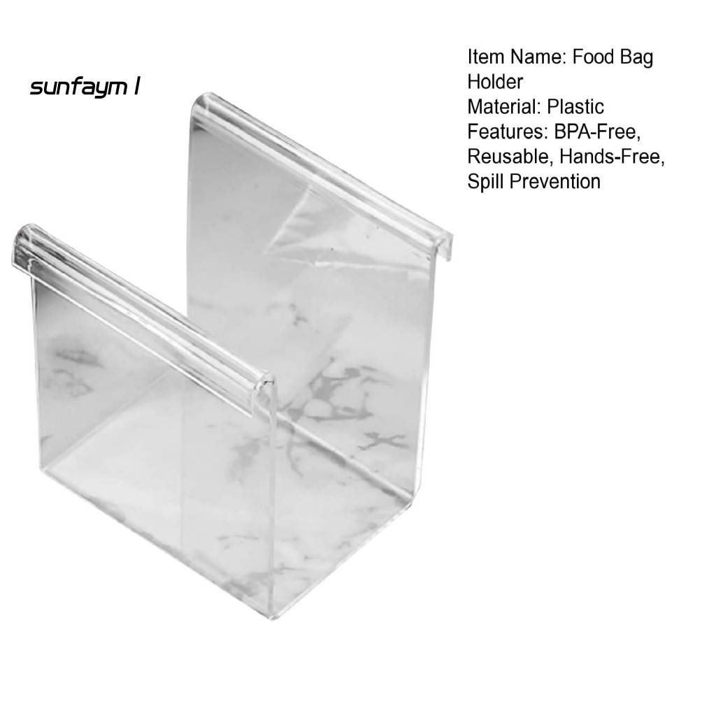 sunfa-ที่วางถุงอาหาร-เป็นมิตรกับสิ่งแวดล้อม-กันหก-ไม่ใช้มือ-สําหรับห้องครัว